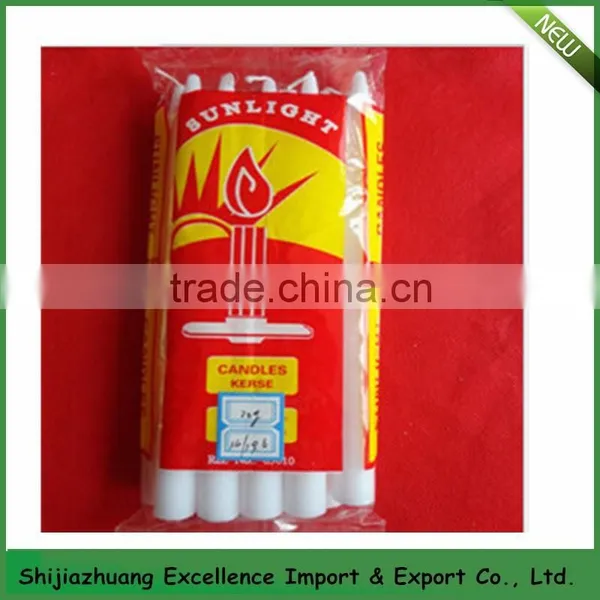 Cheapthin Pillar White Candle for Daily Lighting/ Cheap White Candle photo-3