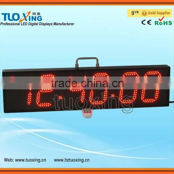 High Quality 6 Inch 6 Digits Led Hourglass Glass Sand Timer photo-2