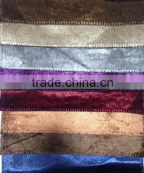 POLYESTER WARP KNITTING VELVET FOR SOFA AND CURTAIN photo-4