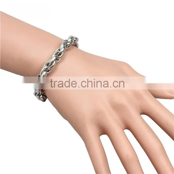 Fashionable Jewelry Simple Style Natural Color 316l Stainless Steel Men Bracelet Supplier's Choice photo-4