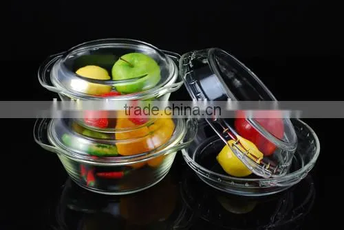 800ML Transparent High Borosilicate Glass High Temperature Resistance Non-poisonous Environmental Protection Dinner Wares