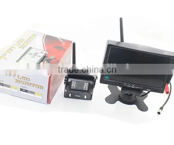 Wireless Car Rearview Waterproof Camera Back up Night Vision Camera Wireless Truck Rearview Camera,7 Inch TFT LCD M photo-4