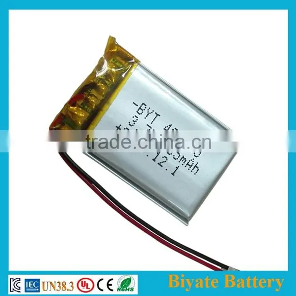 402030 185mAh Rechargeable 3.6v Lipo Battery for Smart Bracelet photo-4