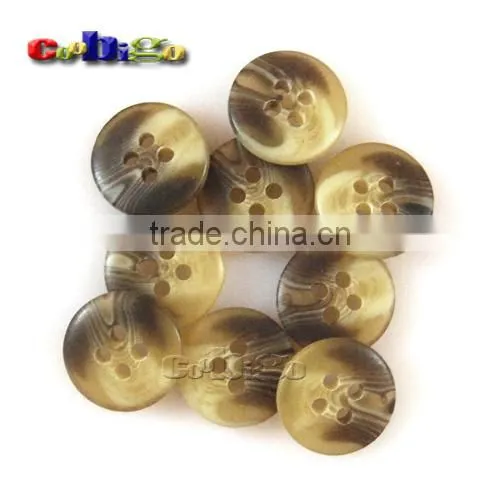 13mm(20L) Fashion Resin Grain Buttons 4 Holes Sewing Craft DIY Accessories For Bag Shoe Garment #FLN006-13B photo-3