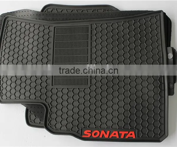 Rubber Made Rubber Floor Mats Black 5pk for Hyundai Sonata photo-3