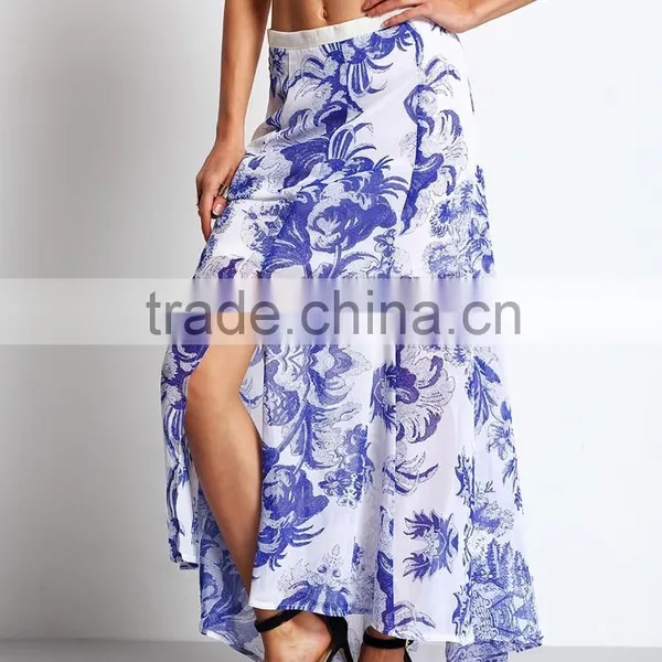 Elegant Front Opening Long Skirt photo-3