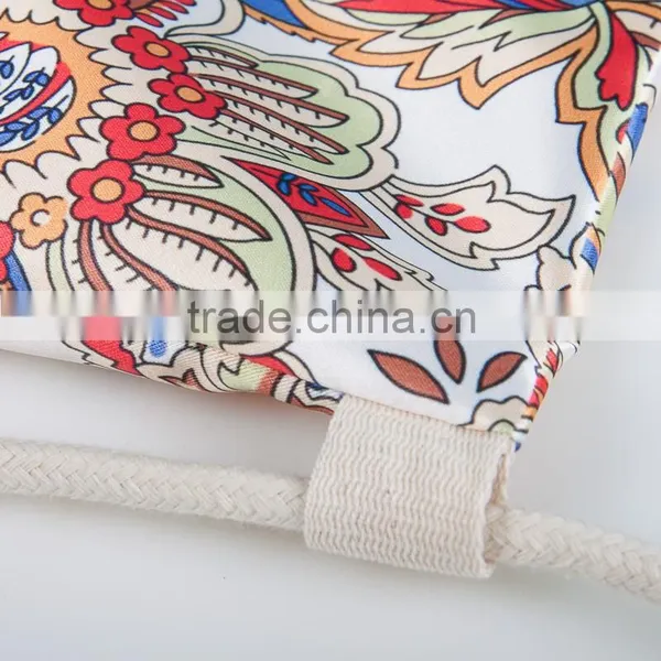 Large Fashionable Digital Printing Customize Drawstring Bag photo-6