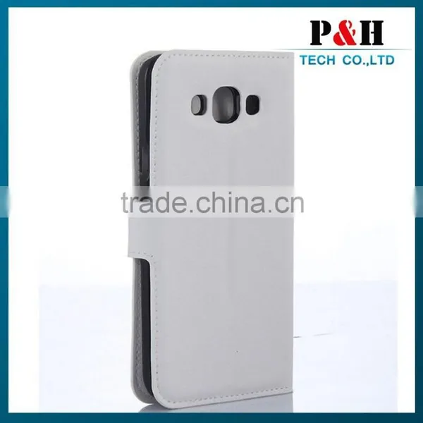 China Made Leather Flip Case For Samsung Galaxy E7 Smart Cover photo-2