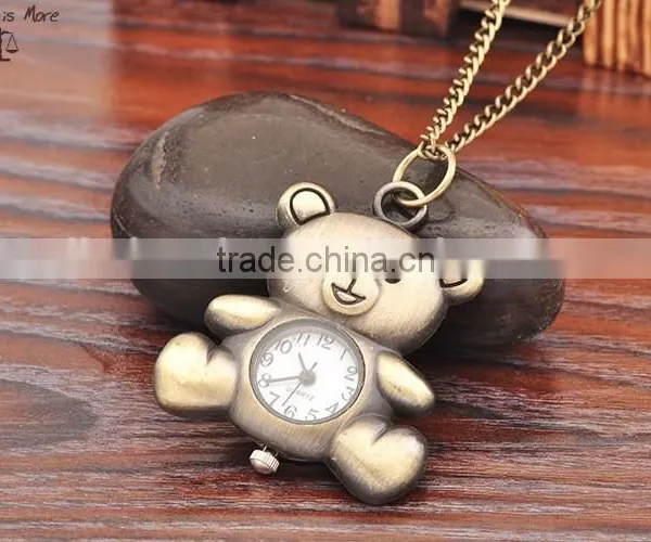 Alloy Antique Pocket Watch for Bear Style photo-3