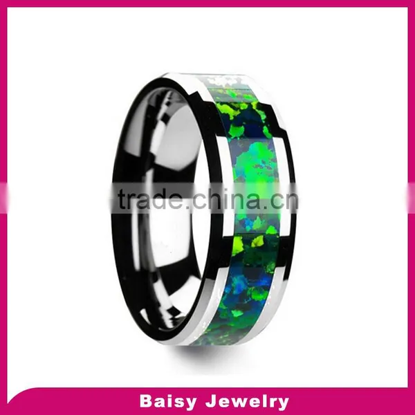 China Supplier Fashion Tungsten Carbide Emerald Rings