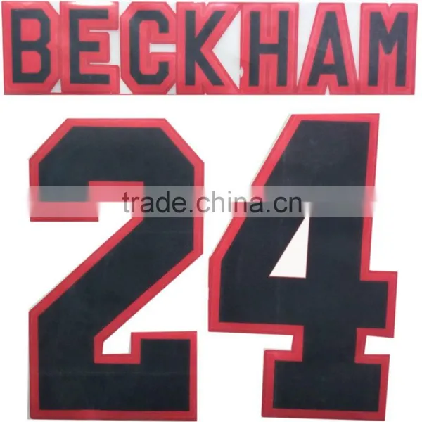 Factory Direct Garment Usage Iron on Letters and Numbers Iron on Nfl Iron on Jersey Numbers