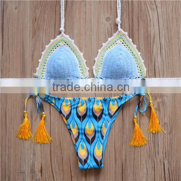 Festival Clothing Bohemian Hand Crochet Bikini