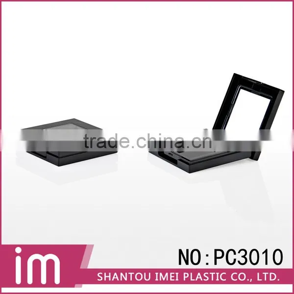 Single Retangular Black Pressed Powder Case With Mirror -IM-PC3010 photo-2