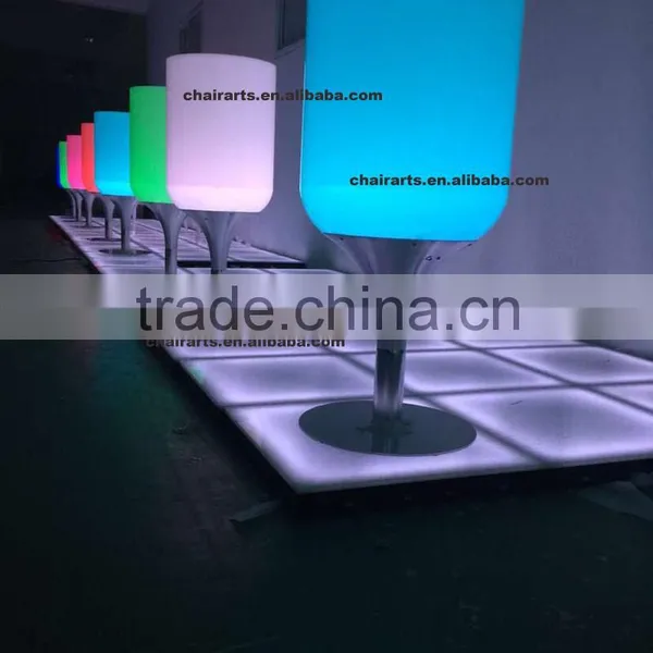 Commercial Hotel Bar Led Light Up Cocktail Coffee Table With Acrylic Material photo-4