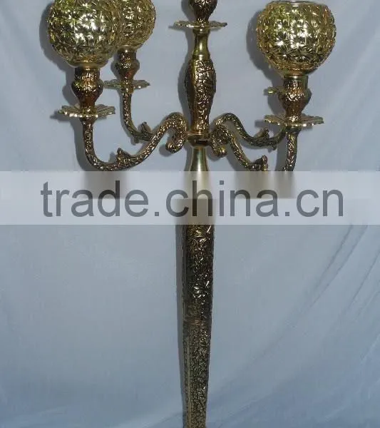 Silver Candelabra Centerpiece photo-4
