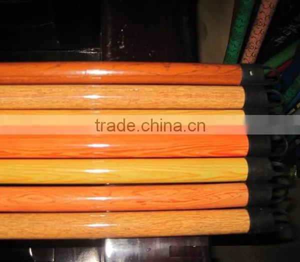 PVC Coated Wooden Broom Mop Handle Made in China photo-5