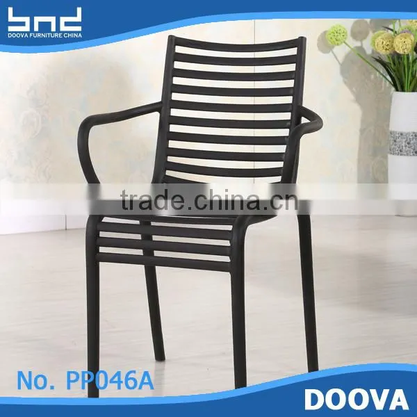 Plastic Armchair Outdoor Garden Chair Plastic Stackable Chair photo-3