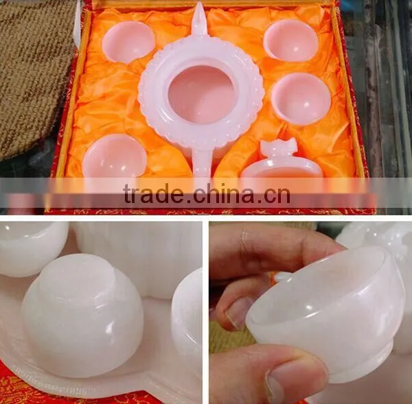 White Crystal Marble Bowl Set for Gift photo-5