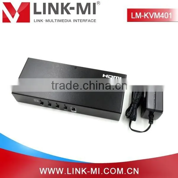LINK-MI LM-KVM401 Support Auto Switching 4 In 1 Out HDMI KVM Switch With USB photo-6