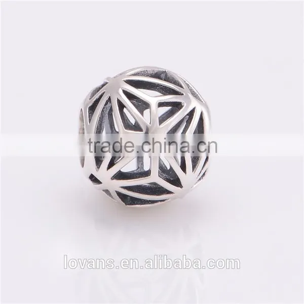 Cheap Individuality Silver Beads Natural Stone Crystal Beads for Bracelet photo-2