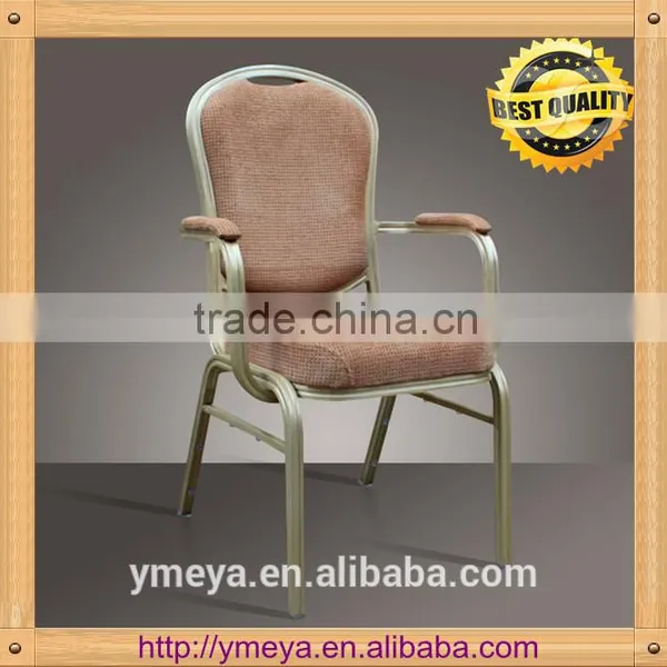 Upholstered Aluminium Armrest Chair photo-3