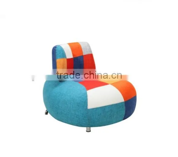 Patchwork Backrest Adjustable Ottoman photo-2