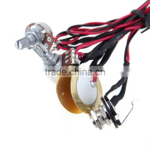 Dual Piezo Pickup Pick-up 6.35mm Jack With Volume Tone Control for Acoustic Guitar Ukulele photo-5