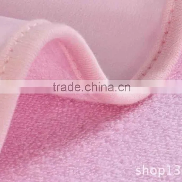Luxury Pink Wholesale Cotton Terry TPU Knitted Flat Bed Sheet photo-3