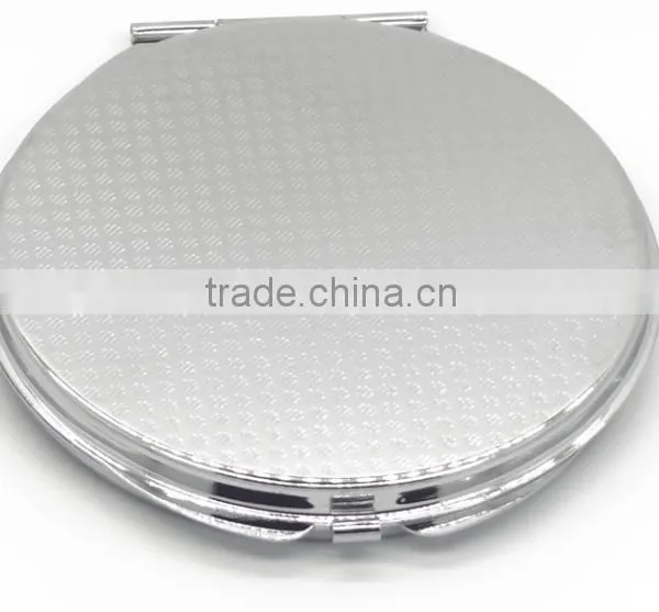Promotional Silver Metal Compact Mirror for Ladies and Makeup Compact Mirror photo-4