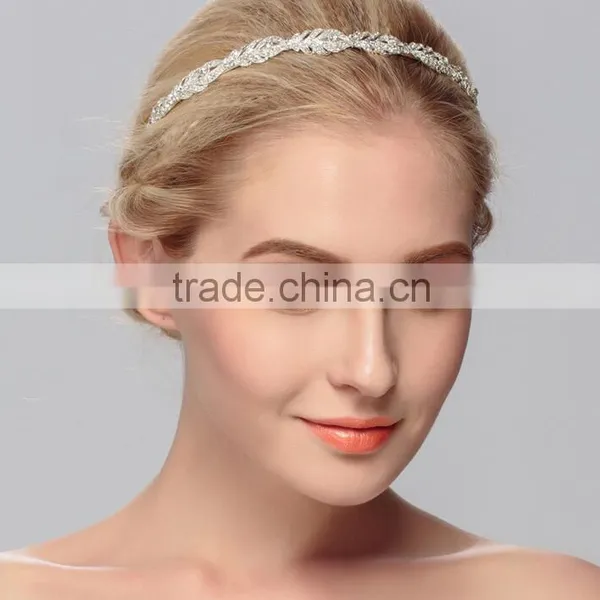 Bridal Wedding Hair Band Ladies Fashion Style Crystal Hair Accessories photo-3