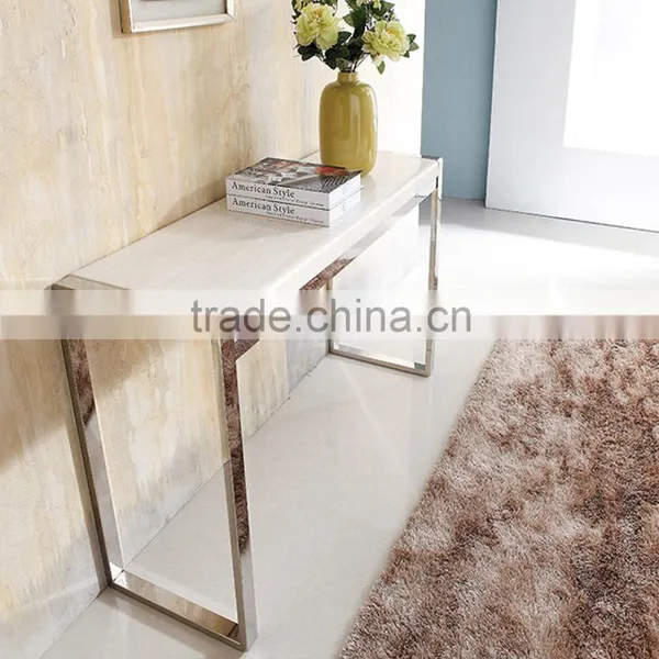 Marble tops console table