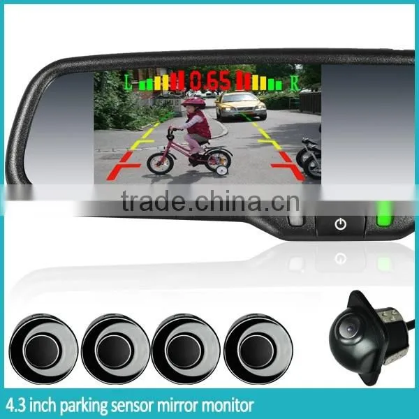 Promotional Sales for 4.3 Inch Interior Car Parking Sensor Rearview Monitor With 4 Replaceable Detectors photo-3