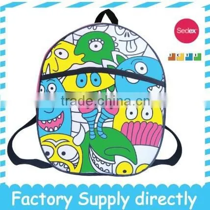 New Paint and Design Your Own School Backpack Bag photo-3