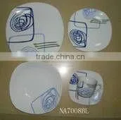 20PCS SQUARE SHAPE CERAMIC STONEWARE DINNER SET