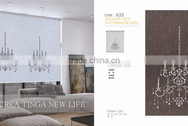 Laser -cut Roller Blinds Fabric /panel Screen Fabric /translation Shade Fabric photo-5