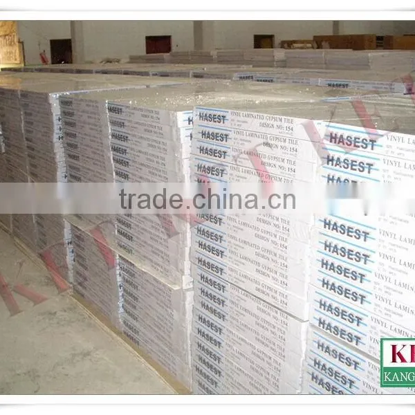 PVC Laminated Gypsum Ceilig Board In Stock photo-2