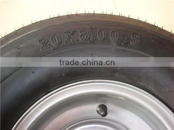 20x8.00-8 Golf Cart ATV go Kart Cart Wheel Tire Lawnmower Garden Wheel photo-4