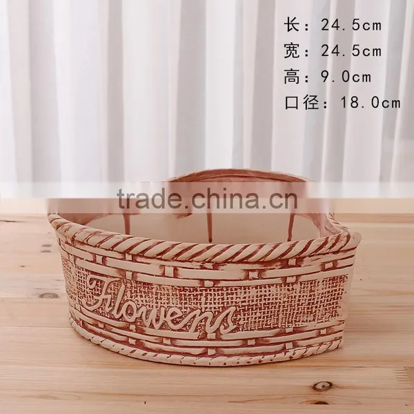 Ceramics Flower Pot for Home Office Desk Garden Decoration photo-5