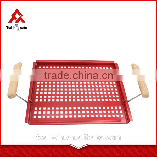 High Quality Carbon Steel BBQ Grill Pan With Removable Handles photo-5