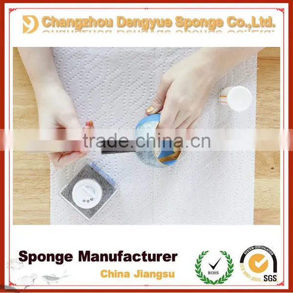 Black PU Sponge Soft Filter Foam Drawing Painting Craft Foam Brush With Wooden Handle photo-6