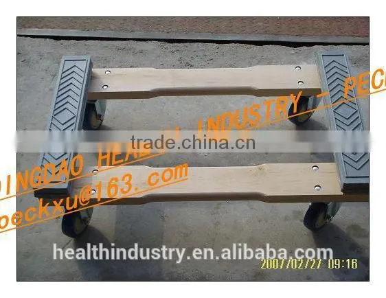 30"X18" Hardwood Mover Dolly With Carpet Ends photo-3