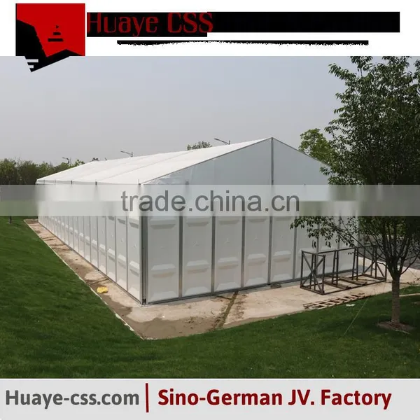 10m x 25m White Marquee Tent With Solid ABS Wall photo-2