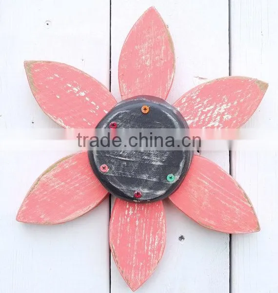 Rustic Wooden Flower Wall Art Summer Decor photo-4