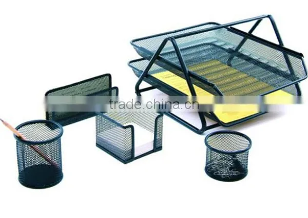 Store More 5 Set Desk Accessory Metal Mesh Office Set photo-2