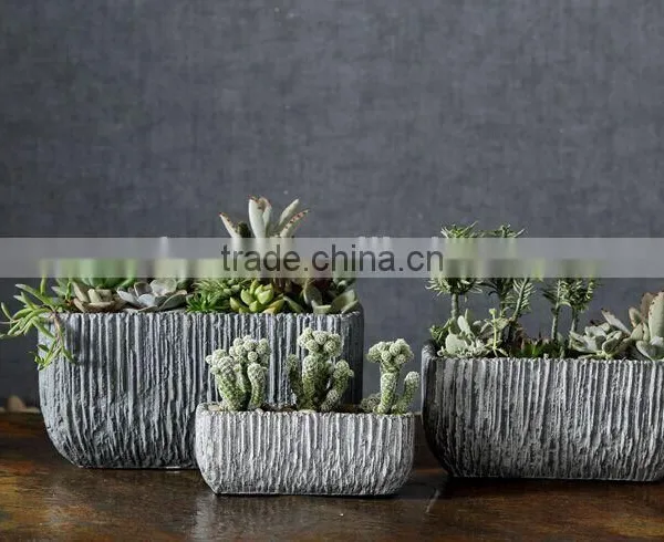 Sigma European Flower Pot Rectangular Fiber Cement Planters photo-3