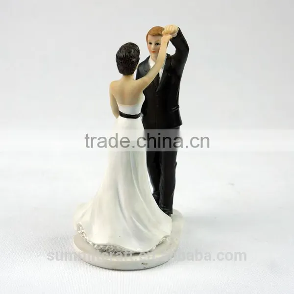 Resin Wedding Cake Toppers Bride and Groom Figurines photo-3