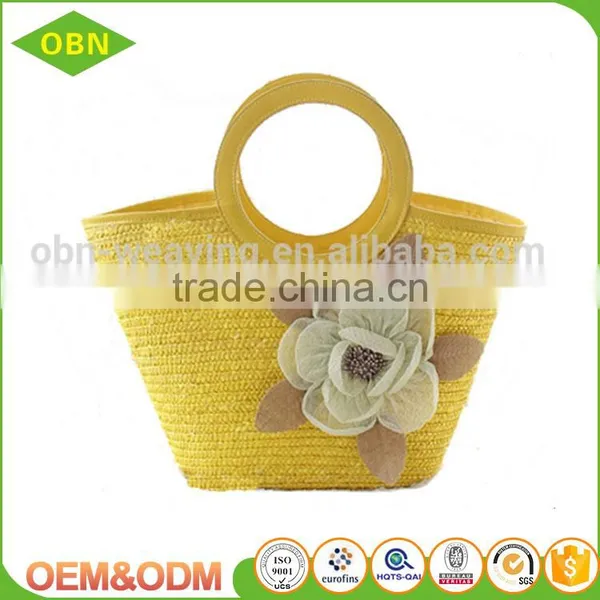 Latest Design Suit to Ladies Tote Bag Cheap Hand-woven Nature Straw Beach Bag Basket Bag photo-2