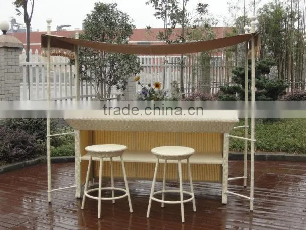 Rattam Patio Bar Furniture With Canopy For Sale photo-5