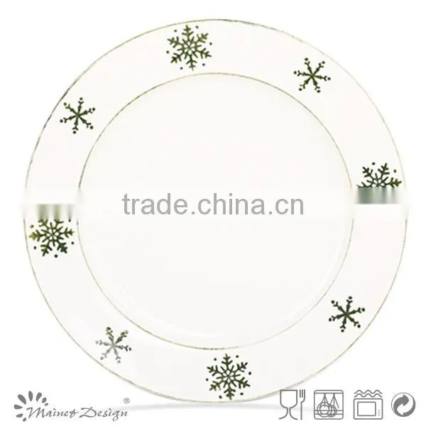 18pcs Christmas Tree and Snowflake Christmas Decoration of Ceramic Tableware photo-3