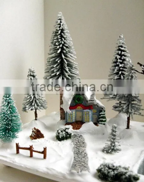 Miniature Christmas Village Scene - Miniature Christmas Vignette photo-5
